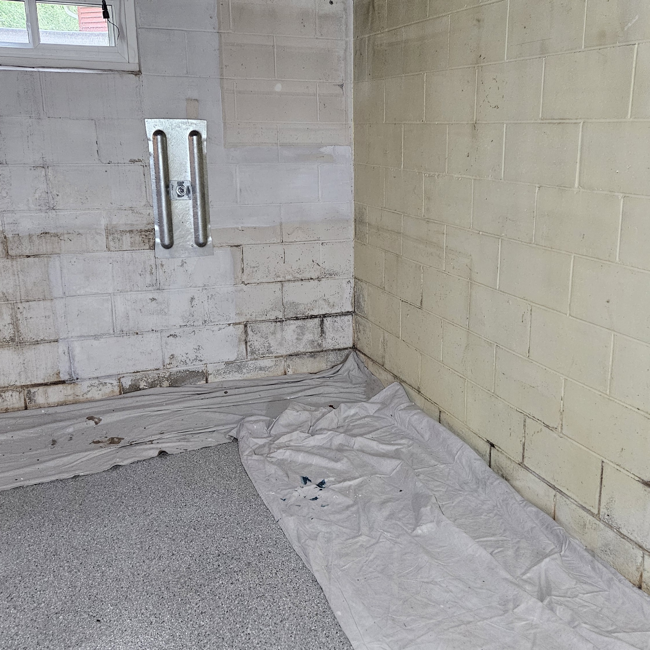 Basement photo before painting